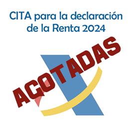 CITA declaración renta 2024 Agotadas