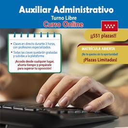 Auxiliar Administrativo Comunidad de Madrid Turno Libre
