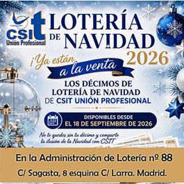 Lotería Navidad 2026 CSIT