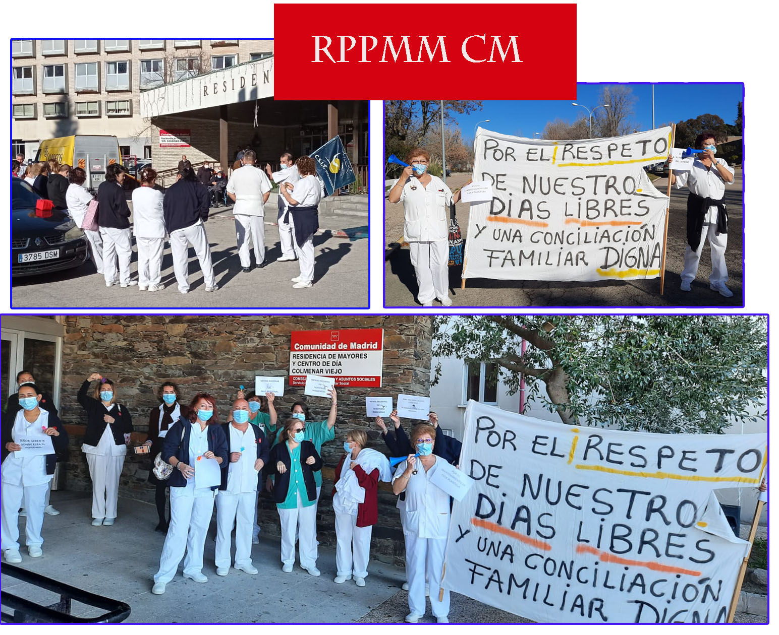 Movilizaciones en las RPPMM de la CM: ¡Por los derechos de profesionales y residentes!