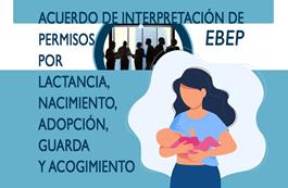 Acuerdo de interpretación de permisos del EBEP: lactancia, nacimiento, adopción, guarda, acogimiento, maternidad