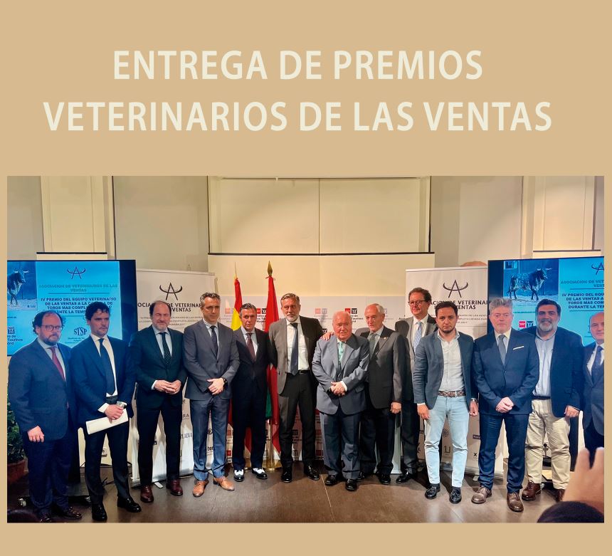 Entrega del IV Premio del Equipo Veterinario de Las Ventas, a la corrida de toros más completa lidiada en 2021